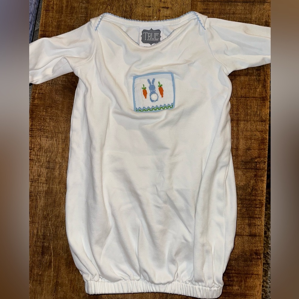 Easter bunny newborn gown